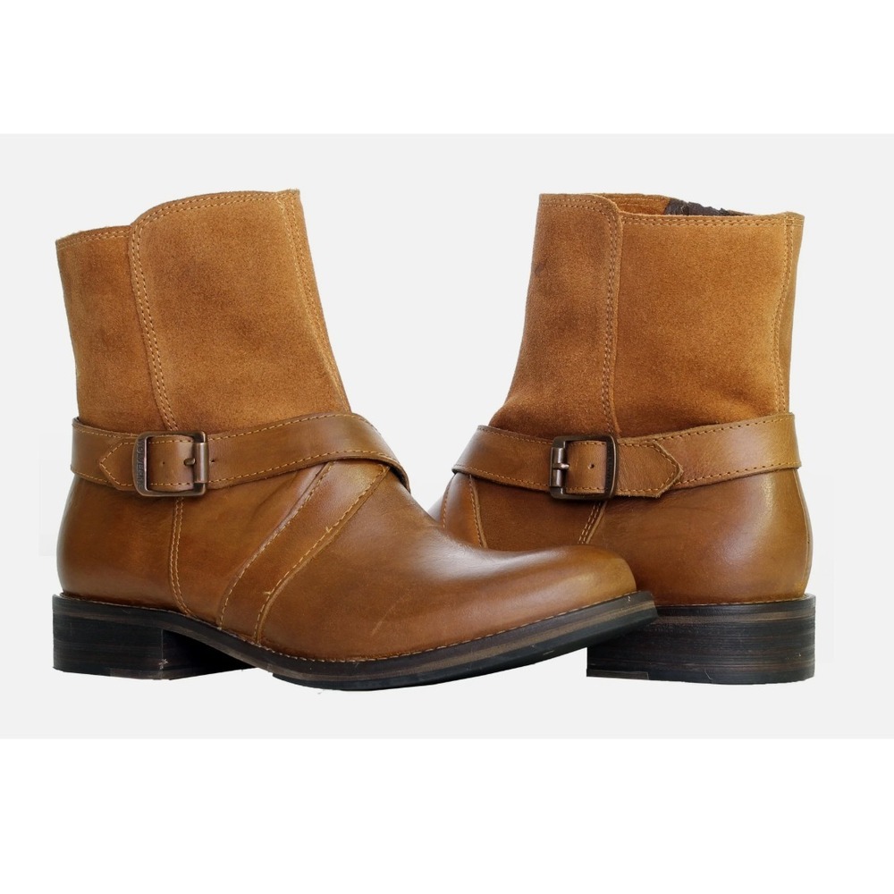 Wolverine® (Women's 6.5 M) Pearl™ Buckle Pull-On Boot in Tan Leather